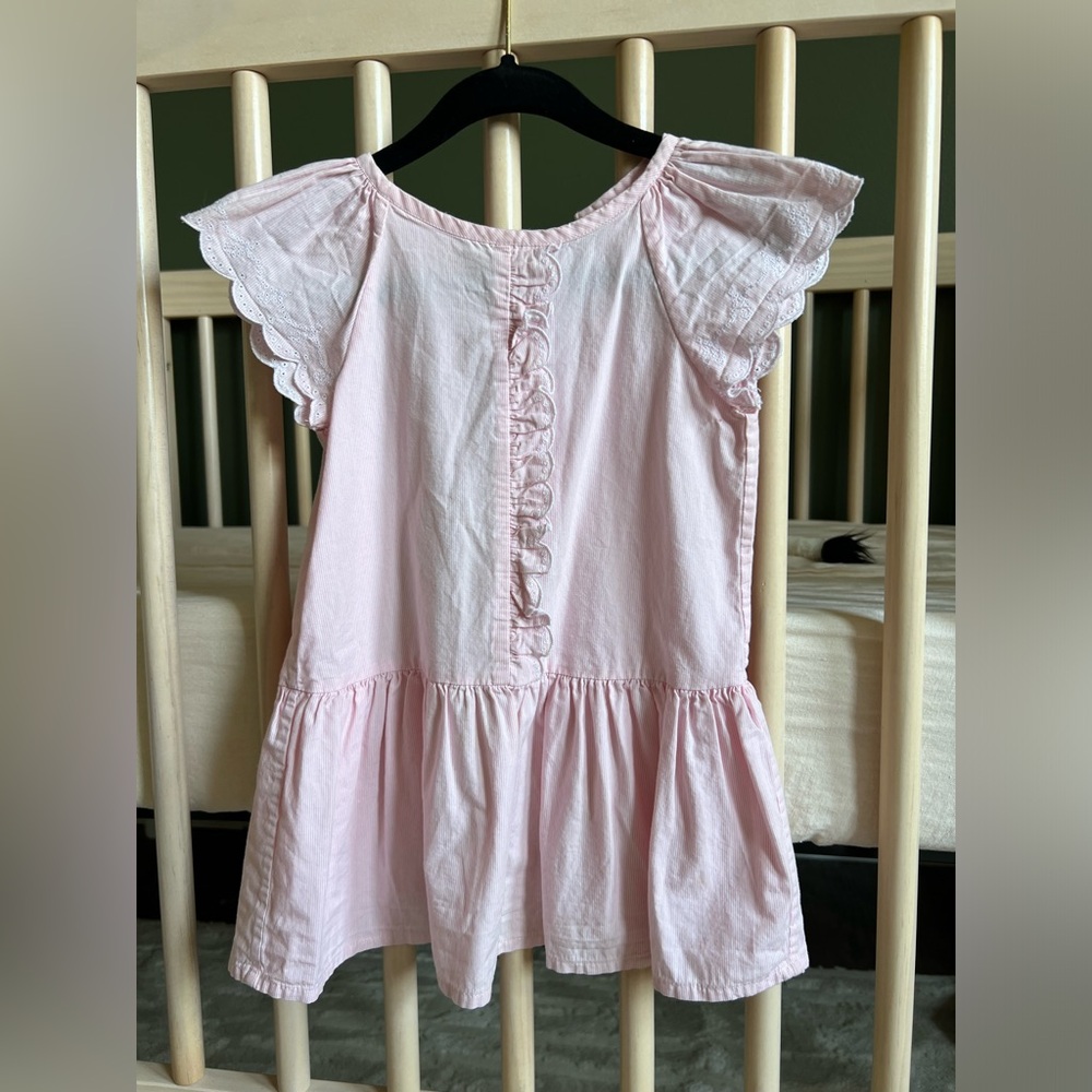 Jacadi | Pink Ruffle and Eyelet Dress | 23 months